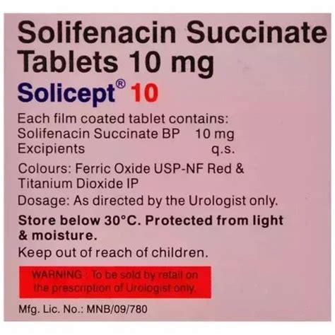 Solicept Solifenacin Succinate 10mg Tablets At Best Price In Nagpur