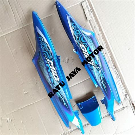 Cover Body Belakang Yamaha Mio Sporty Mio Lama Warna Biru Strip