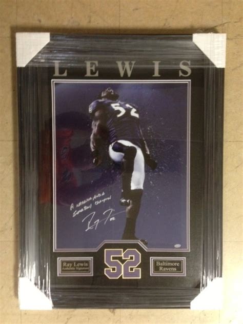 Ray Lewis Autographed X