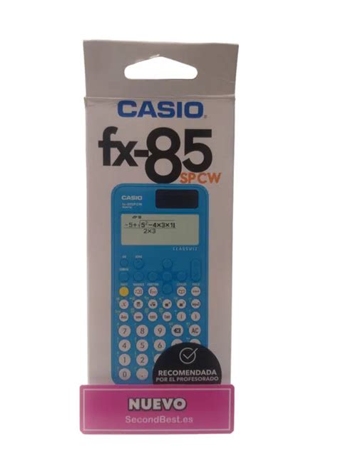 Casio FX 85 SP CW Calculadora Científica Azul Nueva SecondBest es