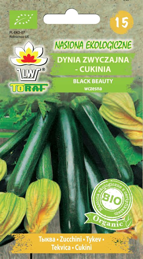 Bio Cukinia Black Beauty Nasiona 2g OgrodZaGrosze Pl