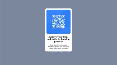 Frontend Mentor Responsive Qr Code Challenge Using Html And Css Coding Challenge Solution