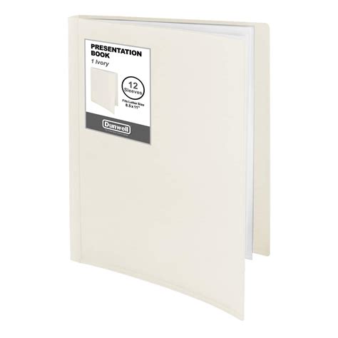 Buy Dunwell Pocket Portfolio Presentation Binder White Pack