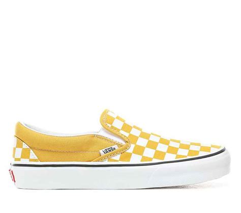 Vans Classic Slip On Checkerboard Yolk Yellow True White