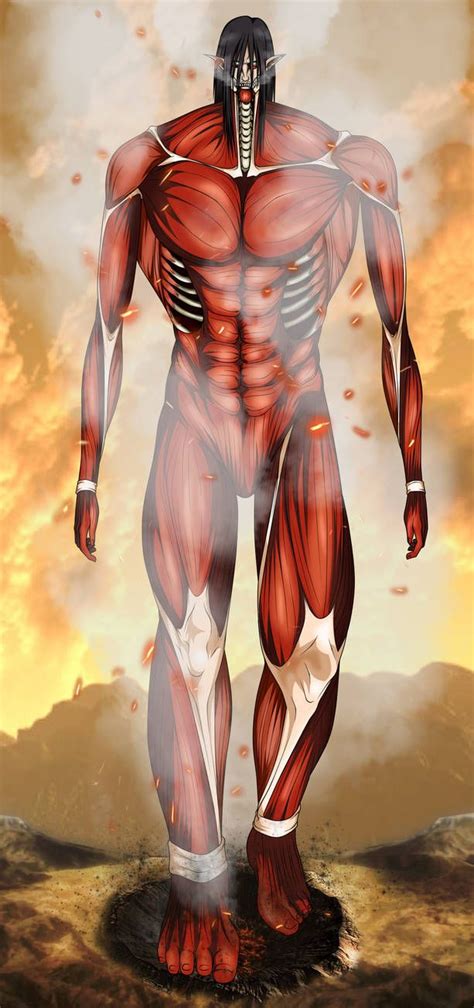 Eren Jaeger Colosal Titan By Rmrlr On Deviantart Eren Jaeger