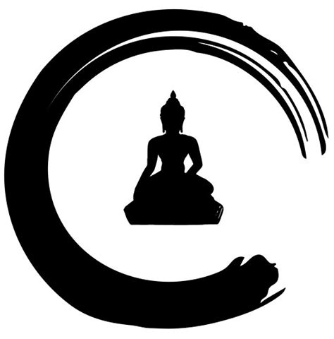 Buddha With Enso Zen Circle Of Enlightenment Posters By Delafont