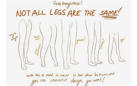 The Legs Are Drawn In Different Ways