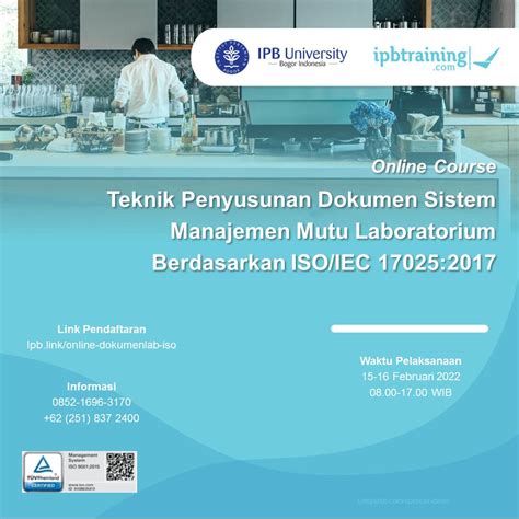 Ipb Training Online Course Teknik Penyusunan Dokumen Sistem Manajemen