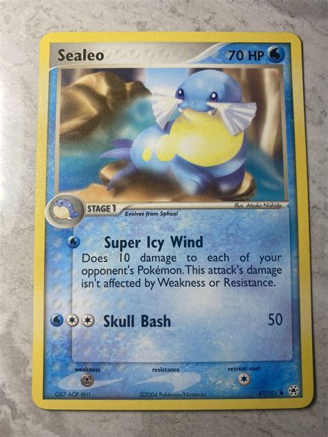 Pokemon Tcg Sealeo Uncommon Ex Hidden Legends Ebay