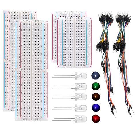 Tnuocke Solderless Breadboard Kit With 184 Pcs India Ubuy