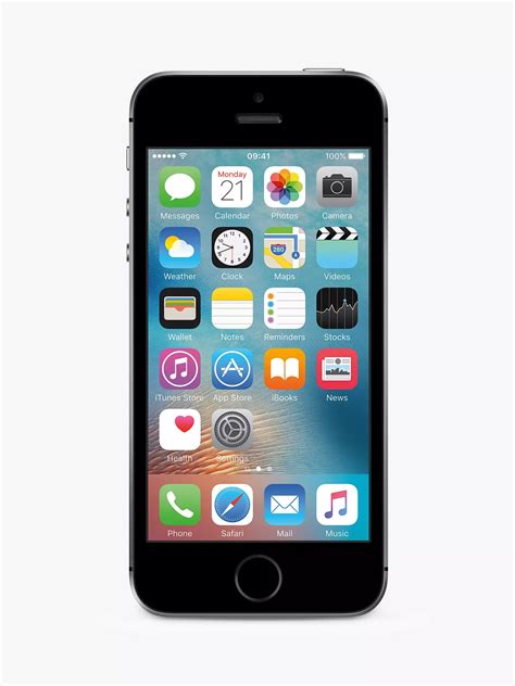 Apple iPhone SE, iOS 10, 4", 4G LTE, SIM Free, 32GB at John Lewis ...