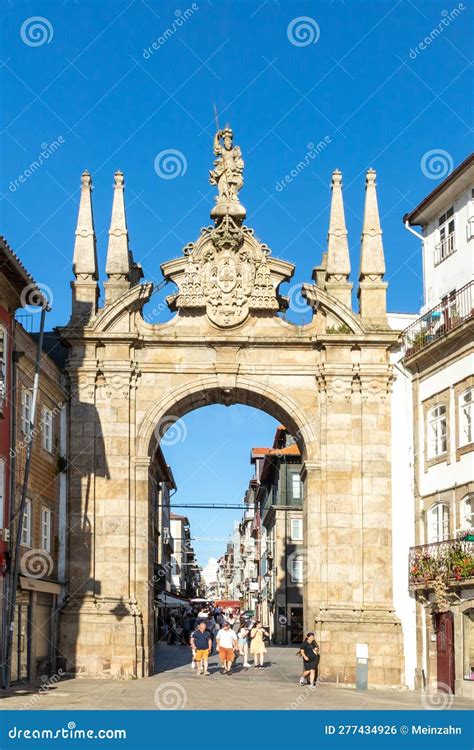 El Arco De La Nueva Puerta Arco Da Porta Nova Estructura Barroca De