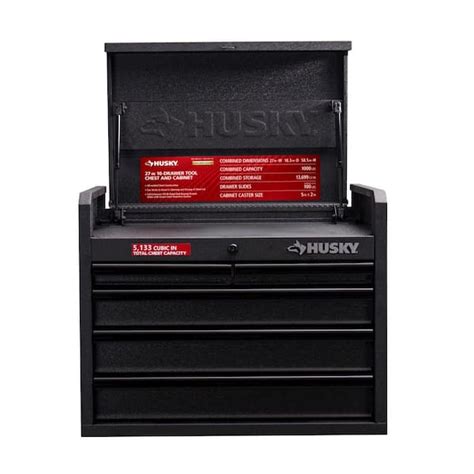 Husky 26 In W X 15 9 In D Standard Duty 5 Drawer Top Tool Chest In