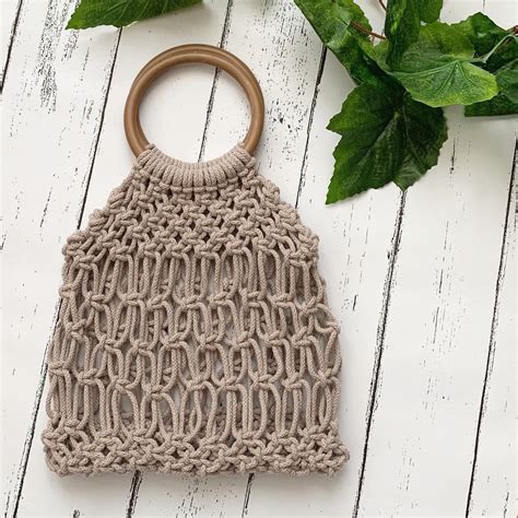 Macramé Tote Handbag Bag Kit Make Your Own Suitable For Etsy