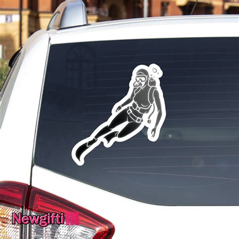 Scuba Diver Sticker Newgifti