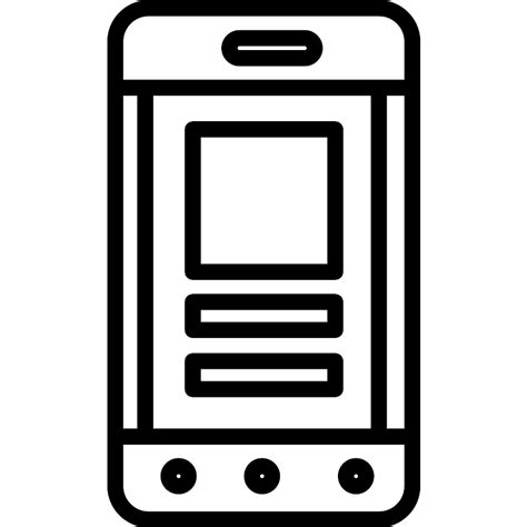 Smartphone Touch Screen Vector Svg Icon Svg Repo