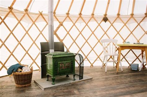 Wood Burning Stove In The Yurt Picture Of The Yurt Retreat