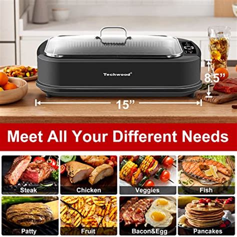 Techwood Indoor Smokeless Grill 1500w Electric Grill