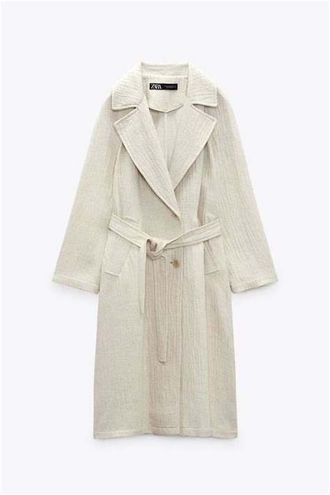 Zara Sommer Trenchcoat Trench G Rtel Viskose L Neu Kaufen