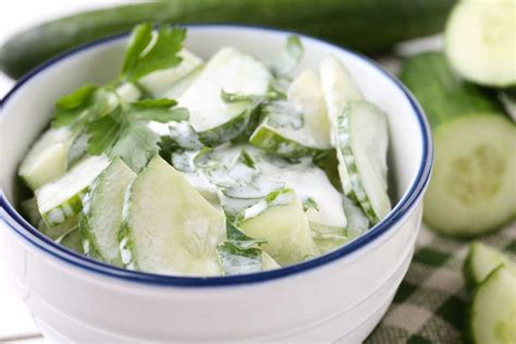 Sour Cream Cucumber Salad - Corrie Cooks