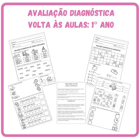 Avaliação diagnóstica Volta às aulas 1 ano Prof Amanda ramalho