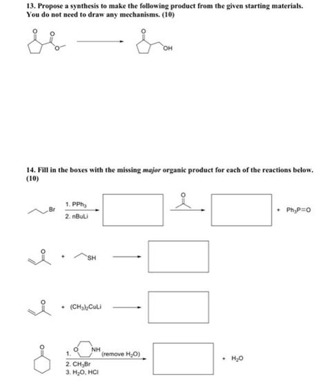 Solved Propose A Synthesis To Make The Following Product Chegg