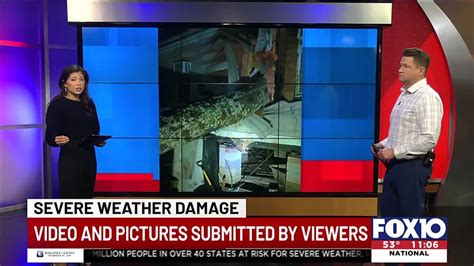 Fox10 Viewers Share Video Pictures Of Storm Damage Youtube