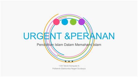 Urgensi Dan Peranan Pendidikan Islam PPT