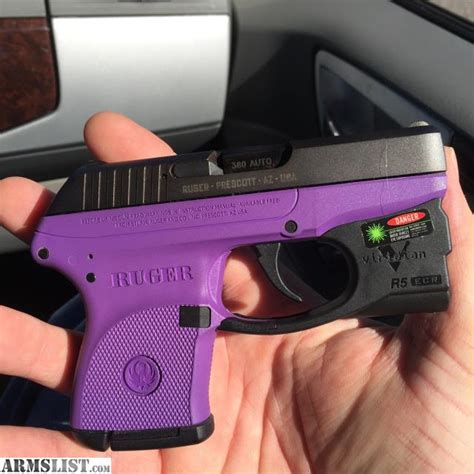 Armslist For Sale Unfired Purple Ruger Lcp W Viridian Green Laser