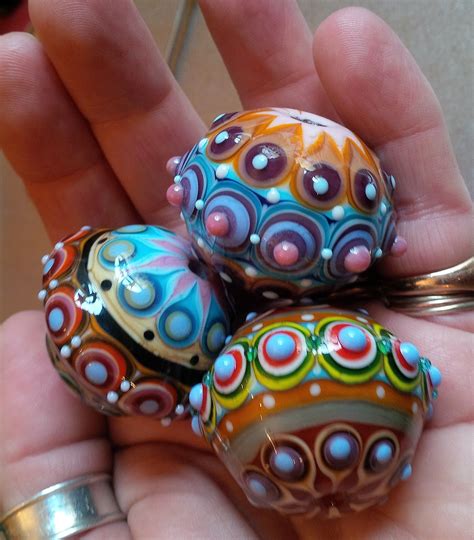 Handmade Lampwork Bead By Jennie Lamb Raspberryrings Etsy