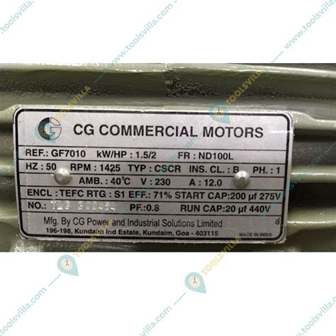 Cg Power And Industrial Solutions Ltd Cg Power Hp Single Phase