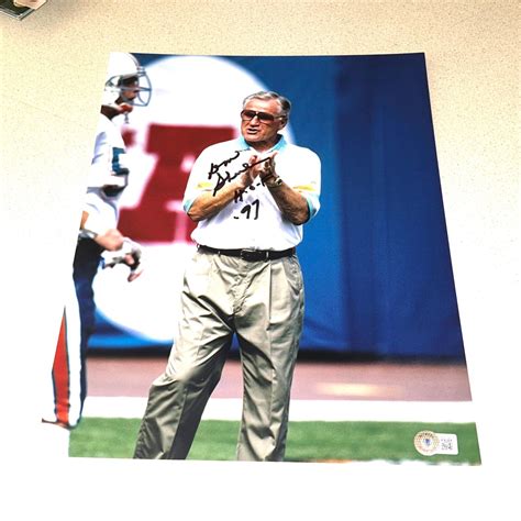 Don Shula Autographed Memorabilia Signed Photo Jersey Collectibles