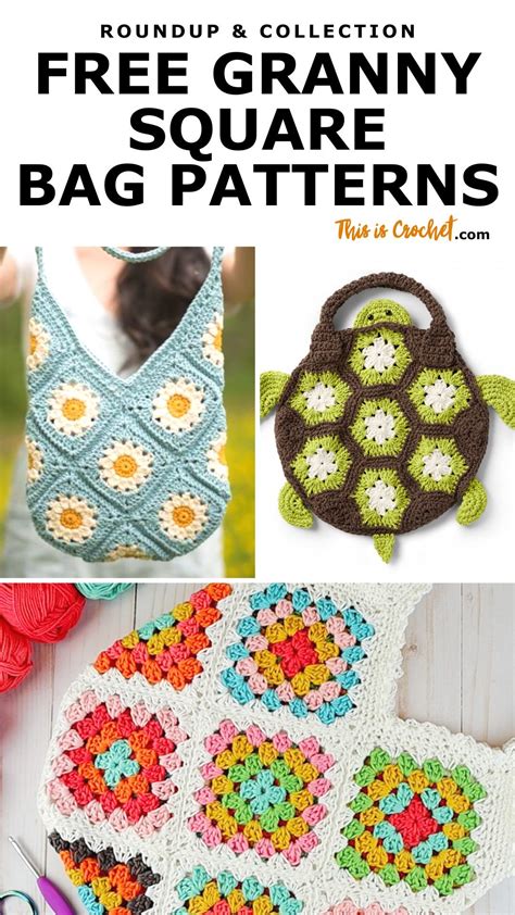 Crochet Granny Square Bag Patterns This Is Crochet