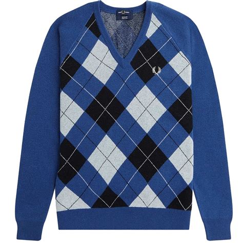 Fred Perry Reissues Lambswool V Neck Jumper K4844 612