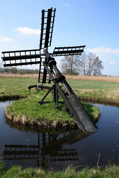 The Tjasker Water Windmill Windpump Netherlands Holland