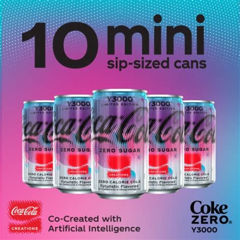 Coca Cola Zero Sugar Y3000 Soda Mini Cans 10 Pk 7 5 Fl Oz Pick N