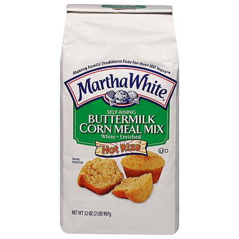 Martha White Corn Meal Mix With Hot Rize Buttermilk Self Rising 32