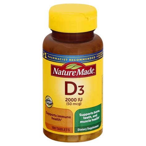 Save On Nature Made Vitamin D3 2000 Iu Dietary Supplement Tablets Order Online Delivery Stop