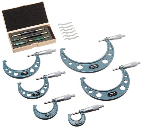 Mitutoyo Outside Micrometer Set Includes