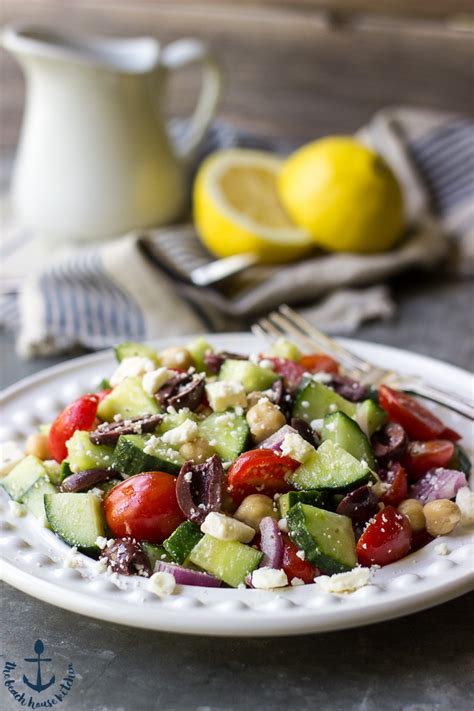 Mediterranean Cucumber Salad The Beach House Kitchen