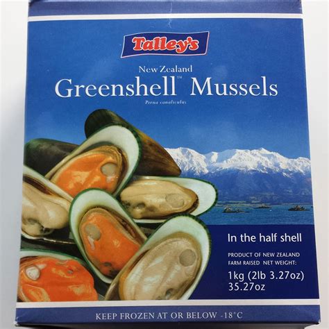 Frozen Green Lipped Half Shell Mussels Dockside Seafood