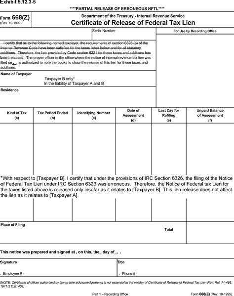 5.12.3 Lien Release and Related Topics | Internal Revenue Service