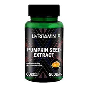 Livestamin Pumpkin Seed Extract Supplement 500 Mg 60 Vegetarian