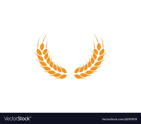 Wheat logo template Royalty Free Vector Image - VectorStock