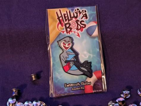 Helluva Boss Swimsuit Stolas Enamel Pin Shark Robot Eur 729 Picclick Fr