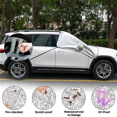 Car Truck Windshield Cover Winter Snow Ice Rain Frost Guard Sun Shade Outdoor Us Ebay