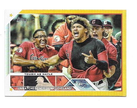 2023 Topps Series 1 JOSH NAYLOR Gold Foil CLEVELAND GUARDIANS 310