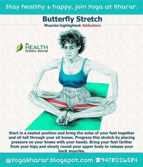 Yoga Anurag Center: Butterfly stretch.