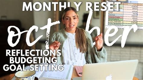 October MONTHLY RESET Routine Budgeting And Goal Setting In Notion