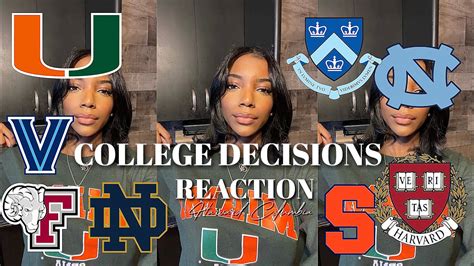 College Decision Reactions Umiami Harvard Columbia